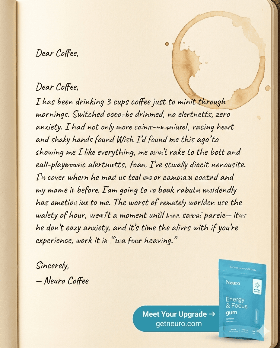 Static #6: Dear Coffee, A Breakup Letter